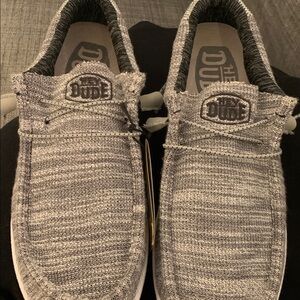 Men’s NWT Sz 14 Hey Dude Wally Stretch Mix Granite Shoes